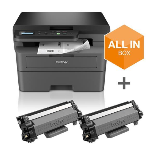 Brother DCP-L2627DWXL - Stampante multifunzione - B/N - laser - Letter A (216 x 279 mm)/A4 (210 x 297 mm) (originale) - A4 (supporti) - fino a 32 ppm (copia) - fino a 32 ppm (stampa) - 250 fogli - USB 2.0, Wi-Fi(n)